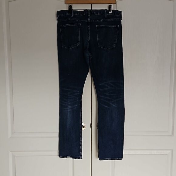Old Navy Men Slim Fit Jeans 36×34 Dark Blue Washed - Picture 3 of 16